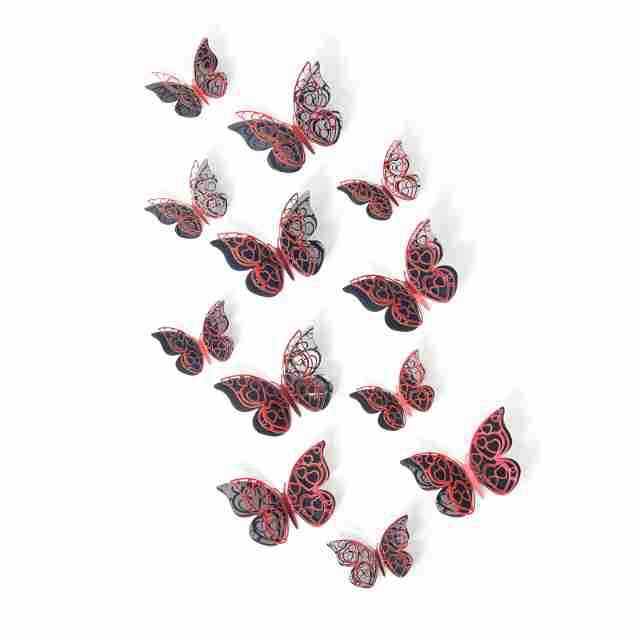 Mariposas 3D de Doble Capa para Fiestas - Decoración Calada de Mesa y Pared para Ambientación - Diseño de Papel para Fondos y Exportación - Set para Mayoristas
