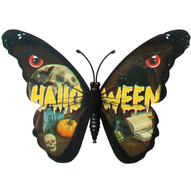 Lote de 12 Mariposas 3D para Navidad y Halloween - Decoración de Pared con Colores Vibrantes para Hogar y Fiestas - Suministro Directo para Mayoristas