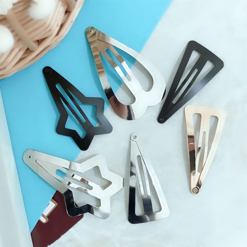 Broches BB Coreanos Premium en Forma de Lágrima - Accesorios para Cabello con Revestimiento Electrolítico