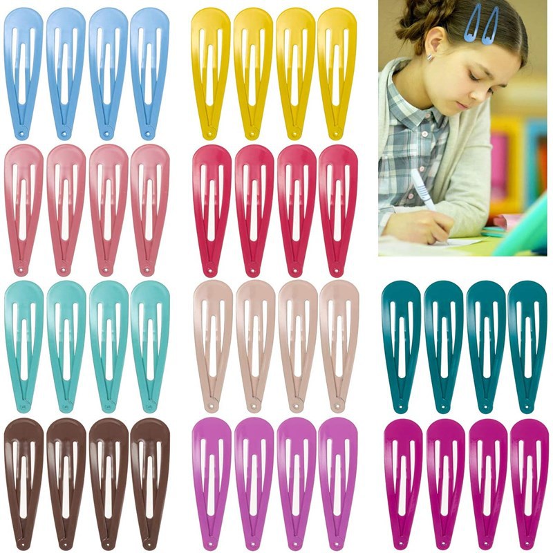 Set de Broches BB Macaron de 5CM - Pinzas en Forma de Lágrima con Esmalte de Alta Calidad