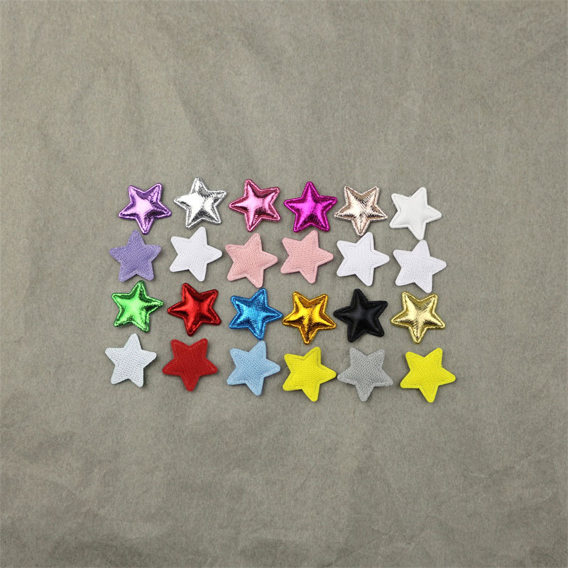 Estrellas de Tela Dorada de 1.8cm - Componentes para Decoración de Pasteles, Accesorios de Pelo y Manualidades - Proveedor Mayorista
