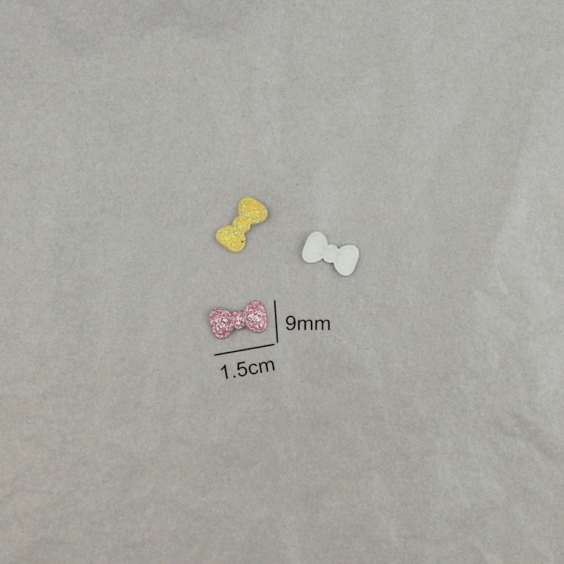 Moños Mini de Cuero de 1.5cm - Componentes para Fabricación de Accesorios de Pelo, Ropa y Juguetes - Proveedor Mayorista 