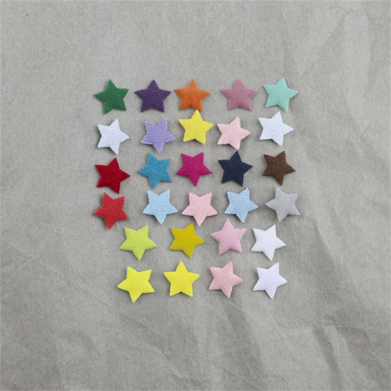 Estrellas de Tela Aterciopelada de 1.3cm - Componentes de Precisión para Fabricación de Accesorios de Pelo, Ropa y Manualidades - Proveedor Mayorista