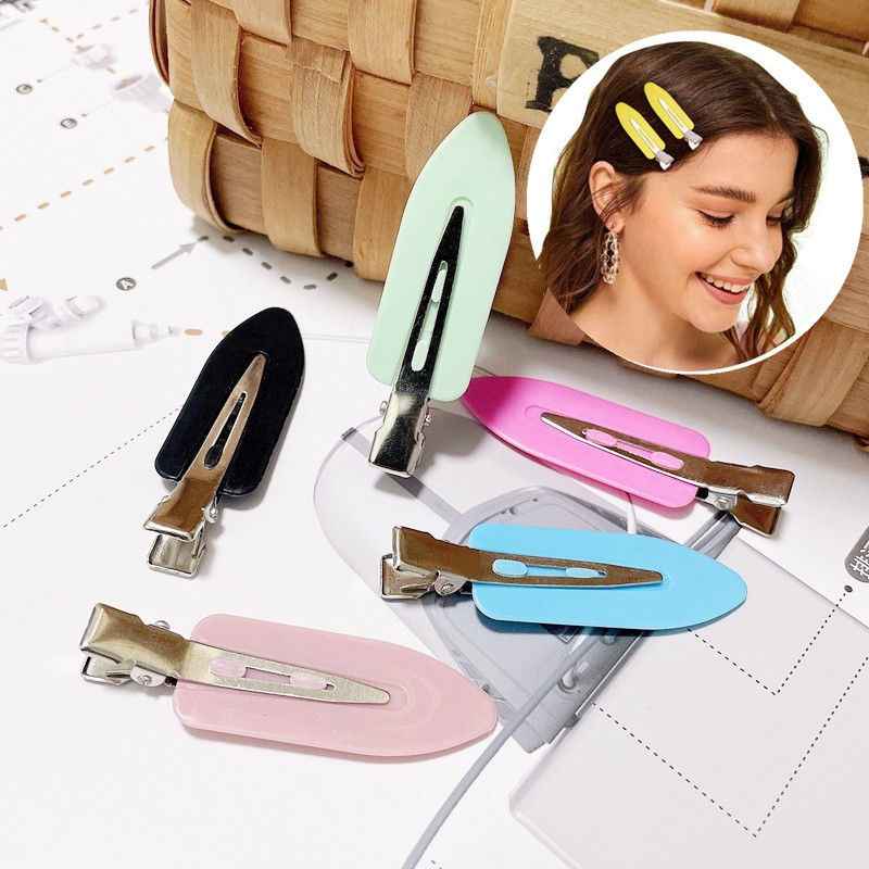 Pinzas de Pato con Pintura a Spray Colorida - Broches Antideslizantes para Flequillo con Acabado Mate 