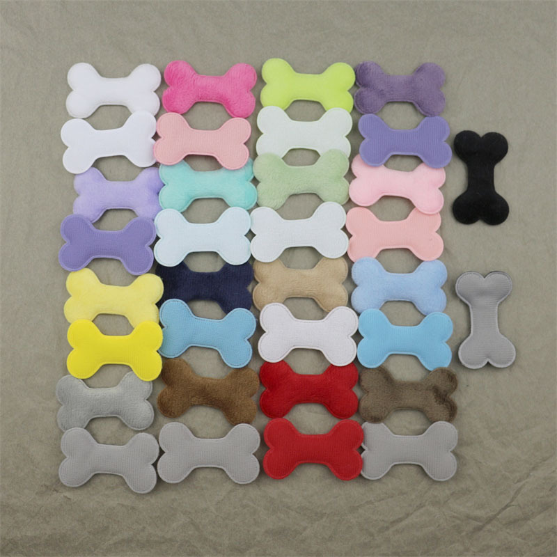 Huesos de Felpa para Mascotas de 4.8cm - Componentes para Fabricación de Accesorios para Mascotas, Ropa, Juguetes y Manualidades - Proveedor Mayorista