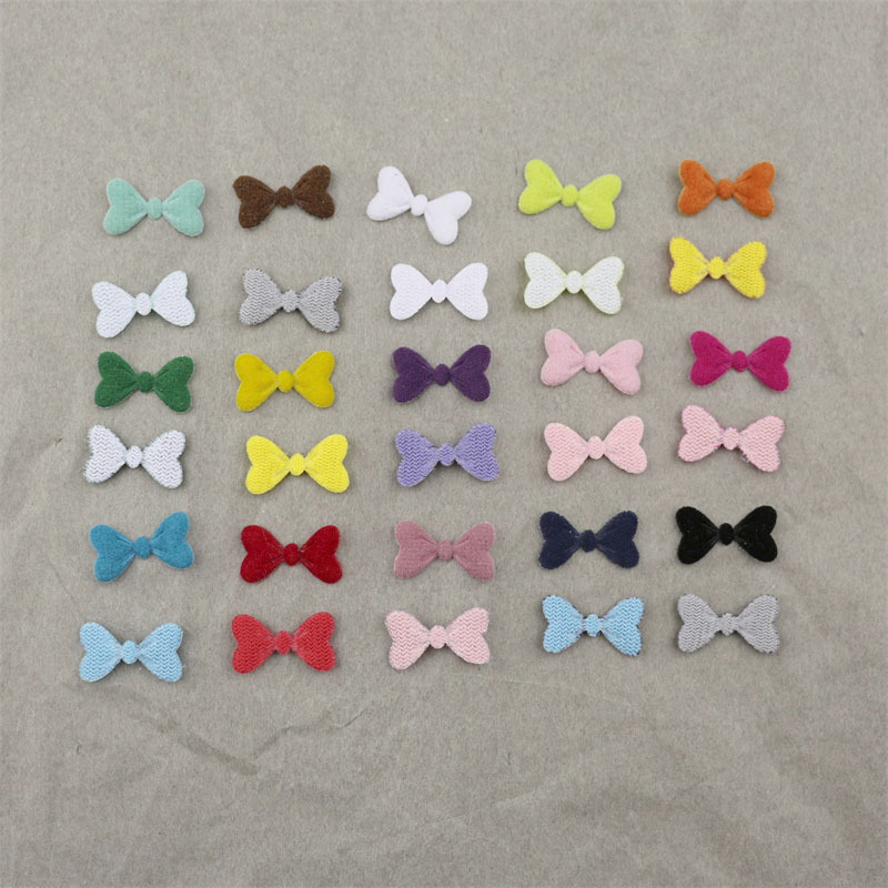 Moños de Tela Aterciopelada de 1.5cm - Componentes de Precisión para Fabricación de Accesorios de Pelo, Ropa, Calzado y Manualidades - Proveedor Mayorista 