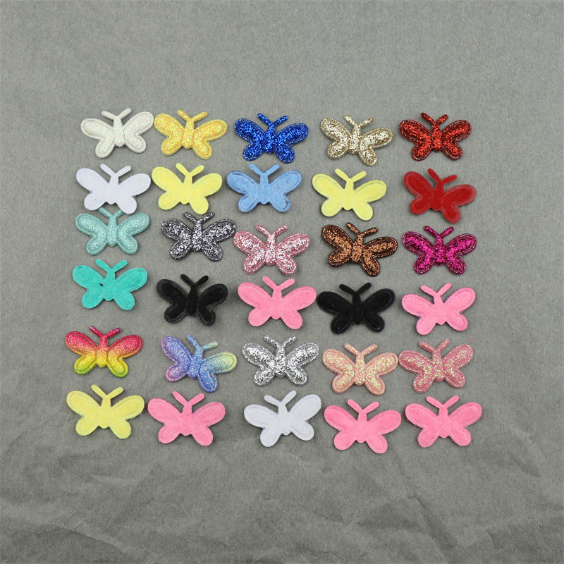 Mariposas Brillantes de Colores con Purpurina - Componentes para Fabricación de Accesorios de Pelo, Juguetes y Manualidades - Proveedor Mayorista