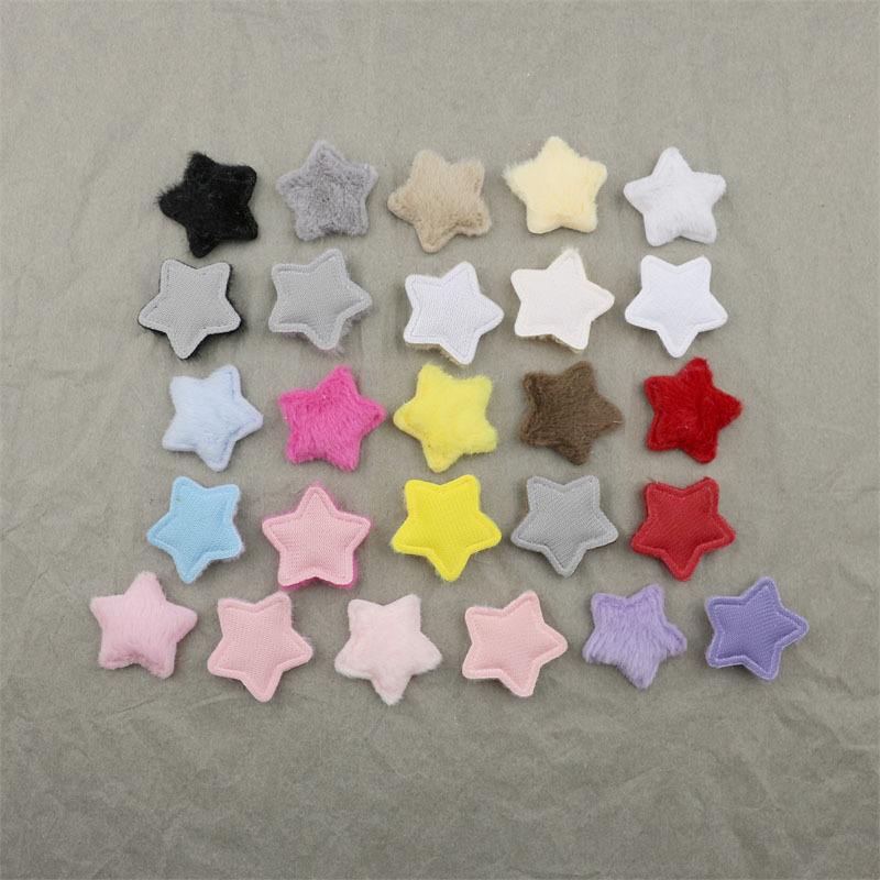 Estrellas de Piel Sintética de 2.8cm - Componentes para Fabricación de Accesorios de Pelo, Ropa de Muñecas y Manualidades - Proveedor Mayorista