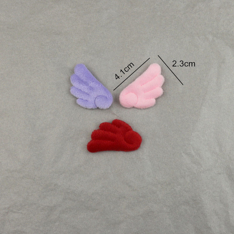 Alas de Ángel de Felpa Doble Cara de 4cm - Componentes para Fabricación de Accesorios de Pelo, Ropa y Manualidades - Proveedor Mayorista