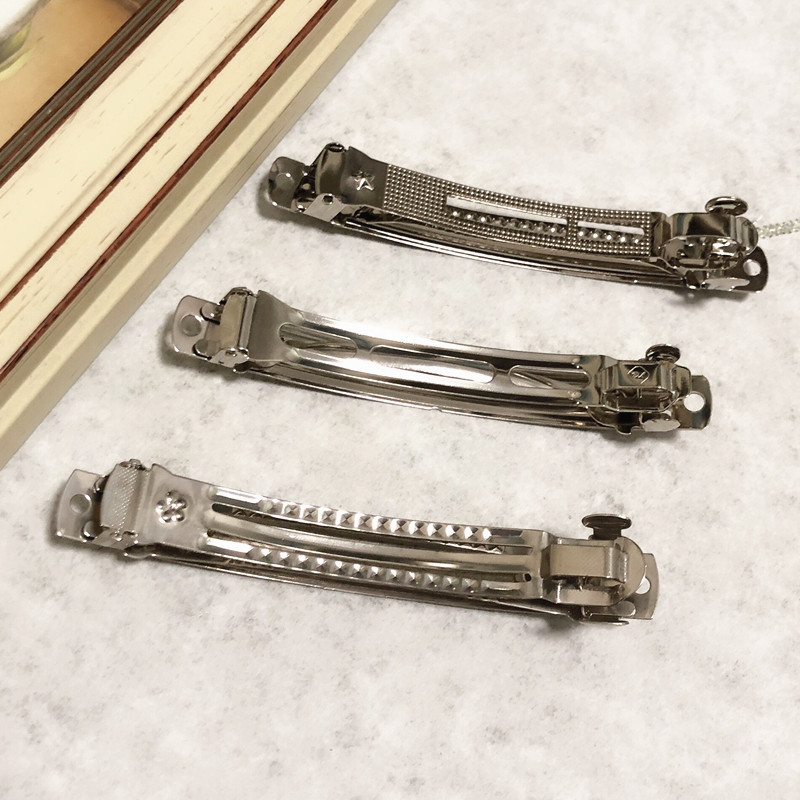 Pinzas de Resorte Coreanas de 10CM - Juego de 3 Láminas de Acero para Cabello