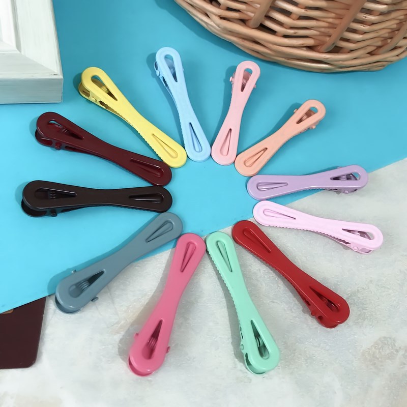 Set Coreano de Pinzas de Pato Premium - Broches para Flequillo con Esmalte de Lujo 