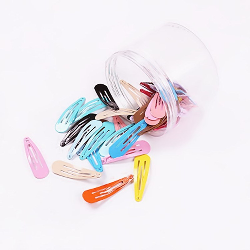 Lata de 12 Broches BB Macaron de 5CM - Pinzas en Forma de Lágrima con Esmalte Premium