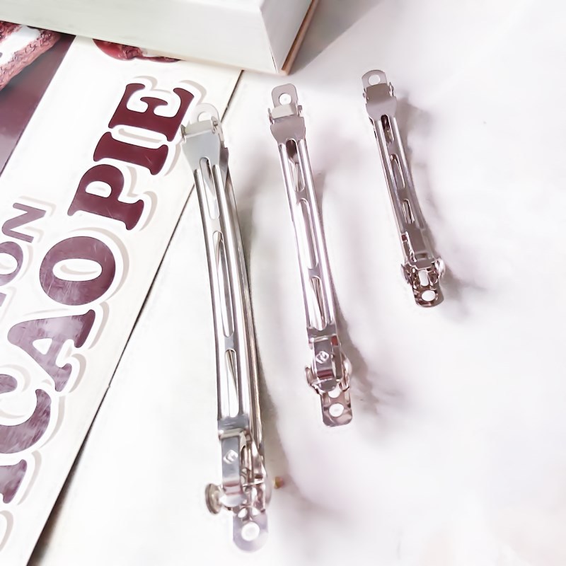 Pinzas de Resorte Coreanas de Acero - Broches Automáticos Minimalistas para Cabello