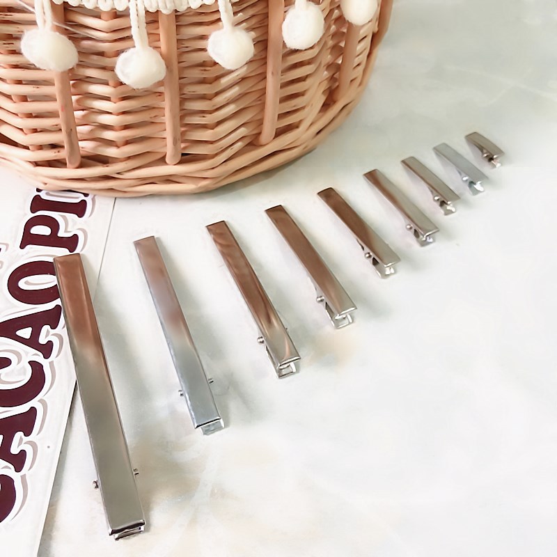 Pinzas de Pato Coreanas Básicas - Broches Rectos para Niños con Esmalte Estándar