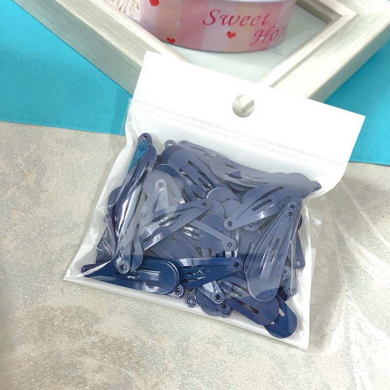 Lote de 100 Broches BB Ecológicos de 3CM - Pinzas en Forma de Lágrima con Esmalte No Tóxico 