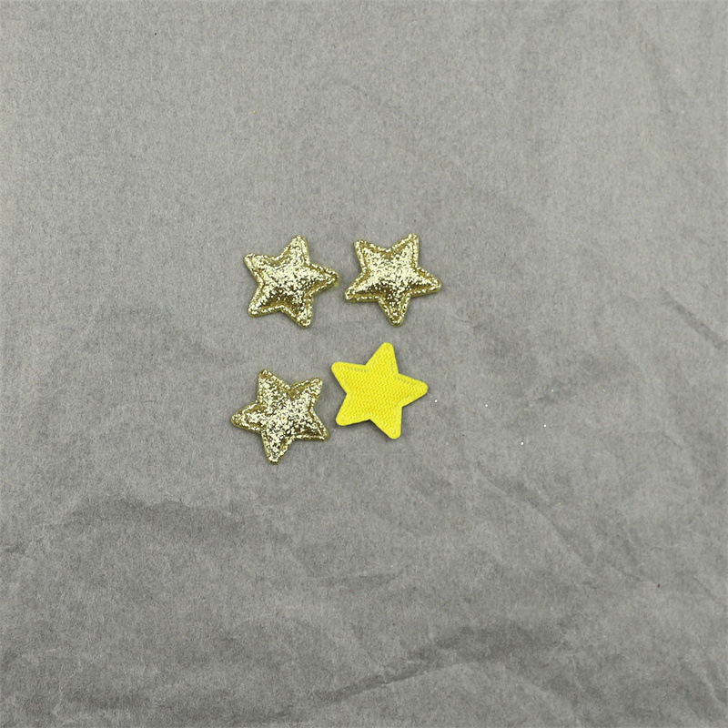 Estrellas Brillantes de 1.8cm con Purpurina - Componentes para Fabricación de Accesorios de Pelo, Muñecas y Manualidades - Proveedor Mayorista