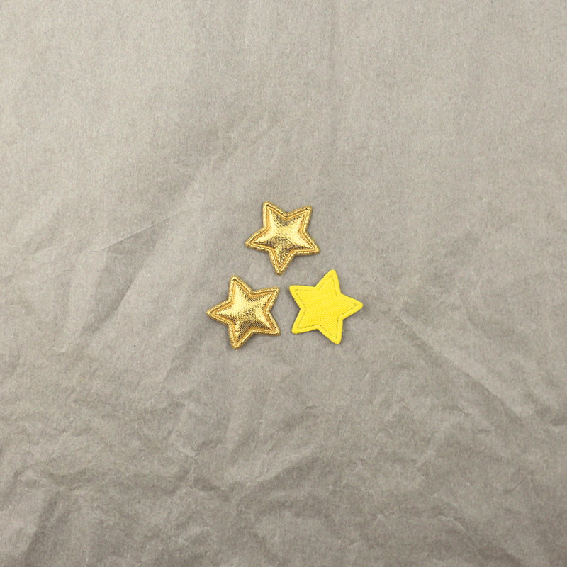 Estrellas de Pana Brillante de 2.5cm - Componentes para Fabricación de Accesorios de Pelo, Ropa y Manualidades - Proveedor Mayorista