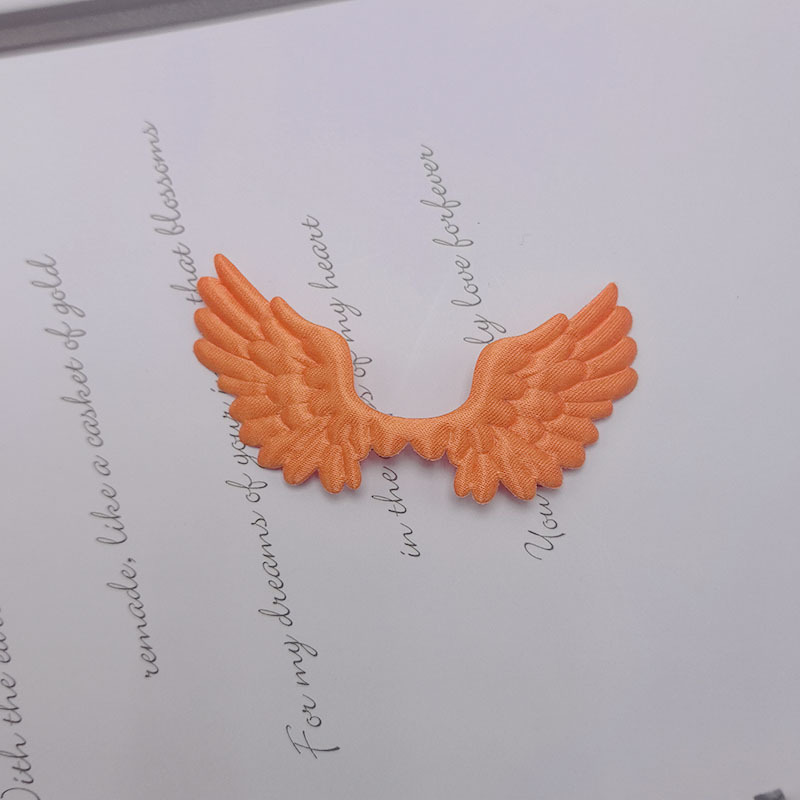Alas de Ángel de Satén con Estampado por Ultrasonido - Componentes para Decoración de Pasteles, Fabricación de Accesorios, Ropa y Juguetes - Proveedor Mayorista 