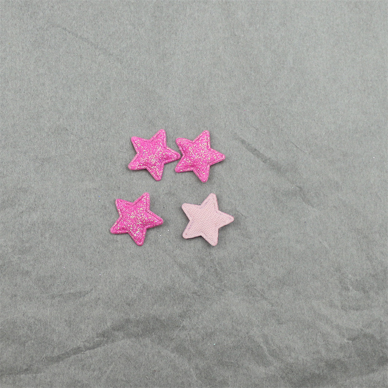 Estrellas Brillantes de 1.8cm con Purpurina - Componentes para Fabricación de Accesorios de Pelo, Muñecas y Manualidades - Proveedor Mayorista