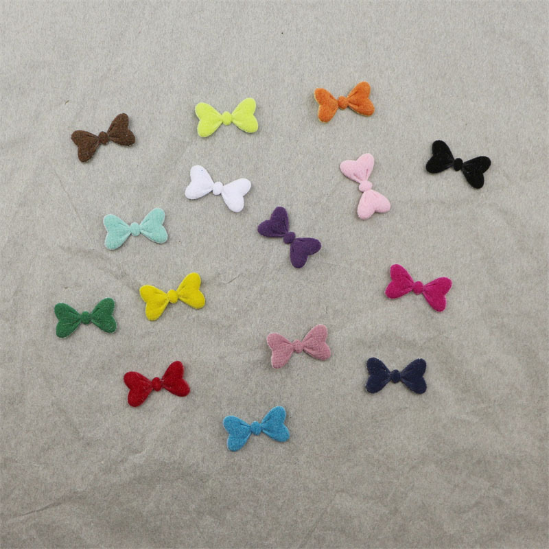 Moños de Tela Aterciopelada de 1.5cm - Componentes de Precisión para Fabricación de Accesorios de Pelo, Ropa, Calzado y Manualidades - Proveedor Mayorista 