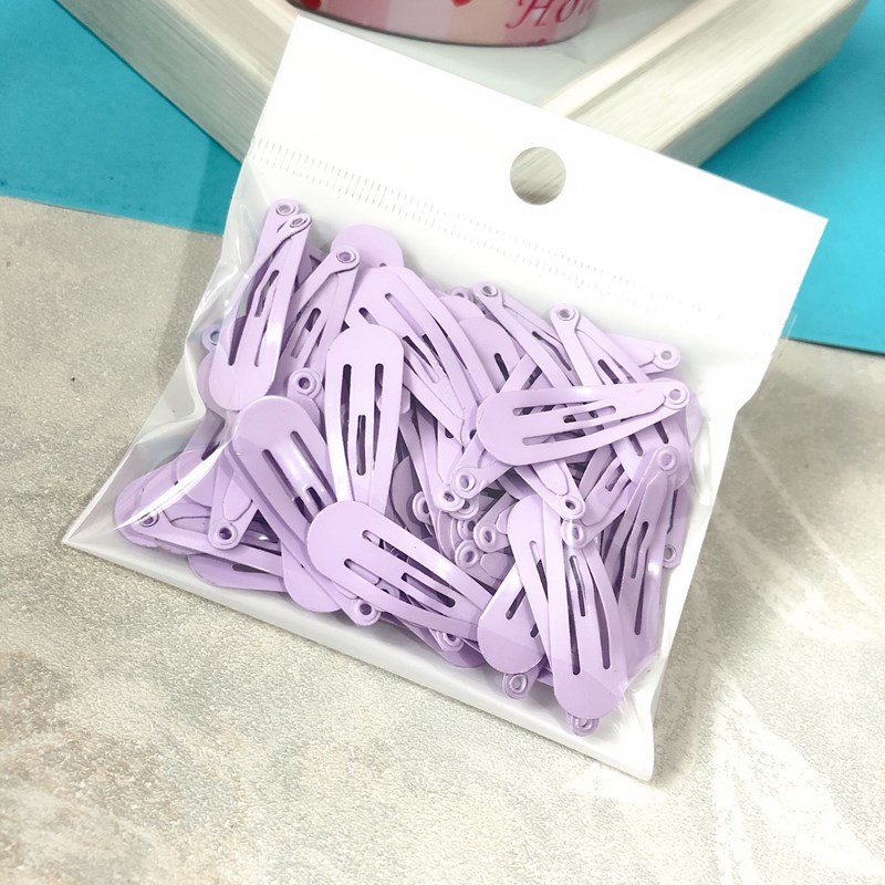 Lote de 100 Broches BB Ecológicos de 3CM - Pinzas en Forma de Lágrima con Esmalte No Tóxico 