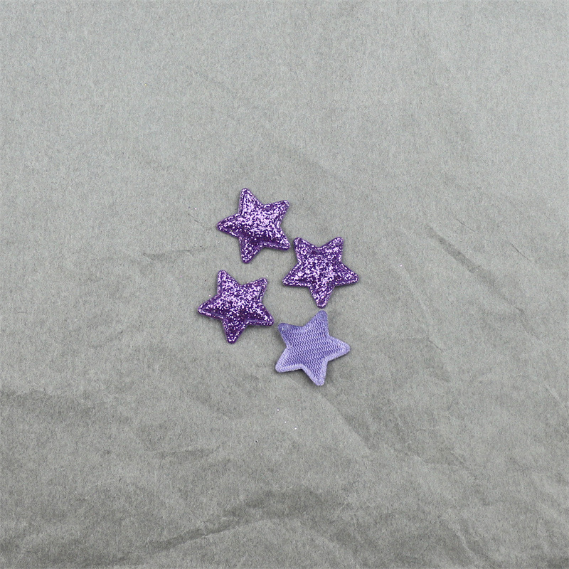 Estrellas Brillantes de 1.8cm con Purpurina - Componentes para Fabricación de Accesorios de Pelo, Muñecas y Manualidades - Proveedor Mayorista