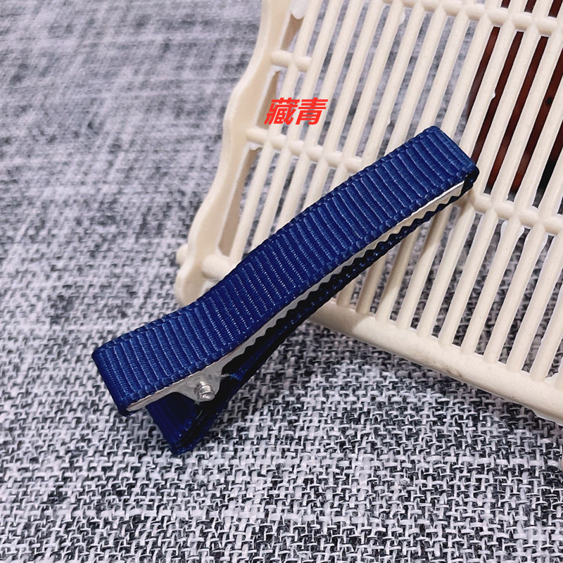 Pinzas de Pato con Moño para Niñas - Mayorista de Accesorios para el Cabello (Tira de Tela Completa, Doble Horquilla)