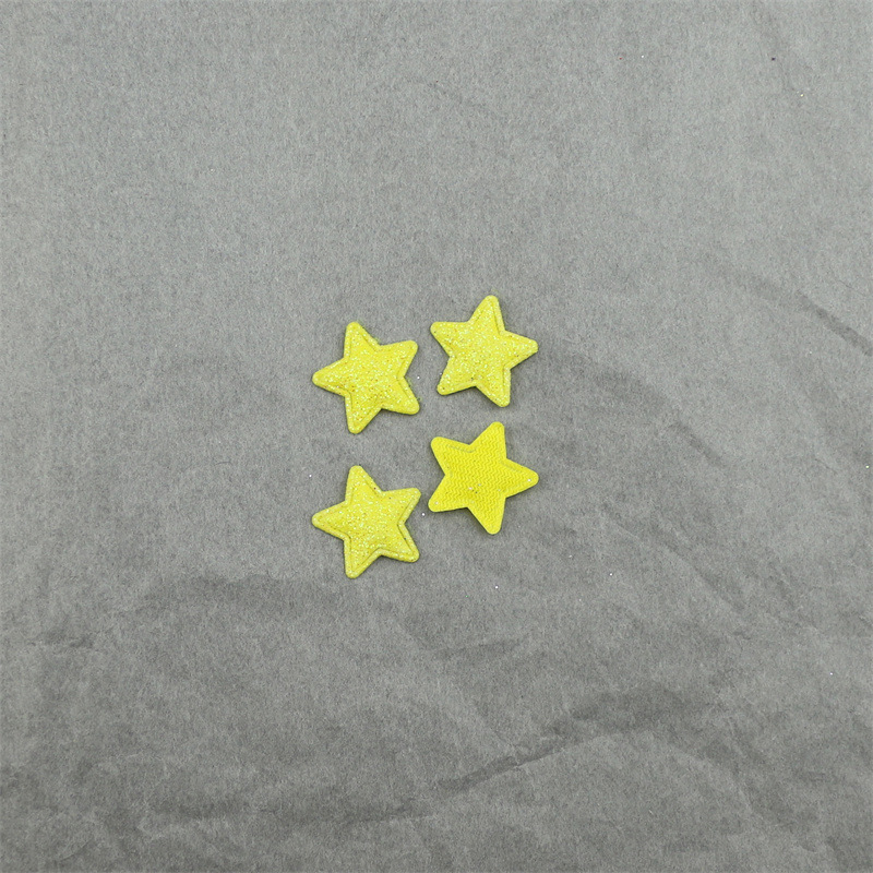 Estrellas Brillantes de 1.8cm con Purpurina - Componentes para Fabricación de Accesorios de Pelo, Muñecas y Manualidades - Proveedor Mayorista