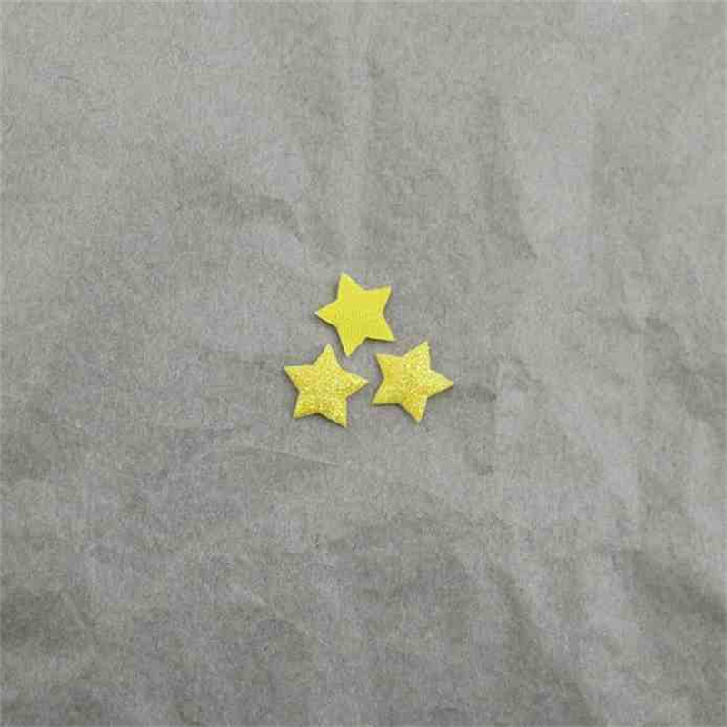 Estrellas Brillantes de 1.3cm con Estampado - Componentes para Fabricación de Accesorios de Pelo, Ropa de Muñecas y Manualidades - Proveedor Mayorista
