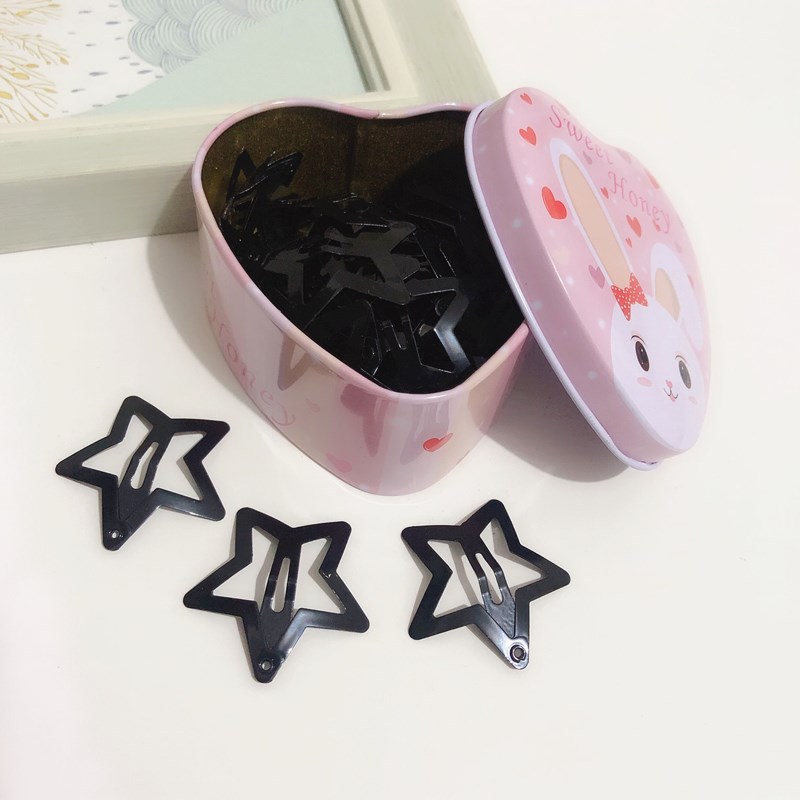 Set de 50 Broches BB Estrellados para Niños - Adorables Accesorios para Cabello Infantil de 3CM con Esmalte Seguro