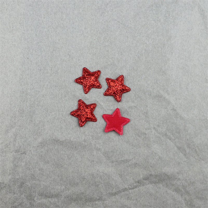 Estrellas Brillantes de 1.8cm con Purpurina - Componentes para Fabricación de Accesorios de Pelo, Muñecas y Manualidades - Proveedor Mayorista