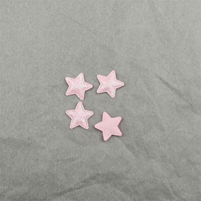Estrellas Brillantes de 1.8cm con Purpurina - Componentes para Fabricación de Accesorios de Pelo, Muñecas y Manualidades - Proveedor Mayorista
