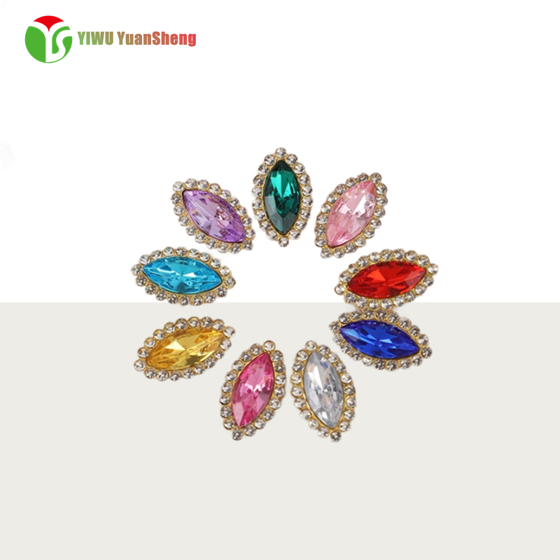 Glass Rhinestone melon seed type