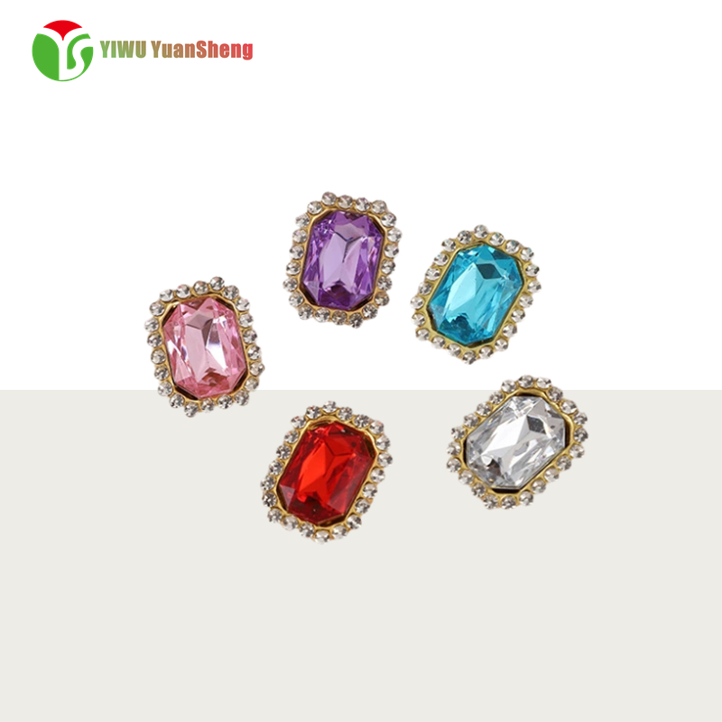 Glass Rhinestone square