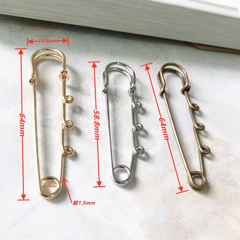 Broches de Seguridad Coreanos Premium - Alfileres de Solapa con Revestimiento Electrolítico