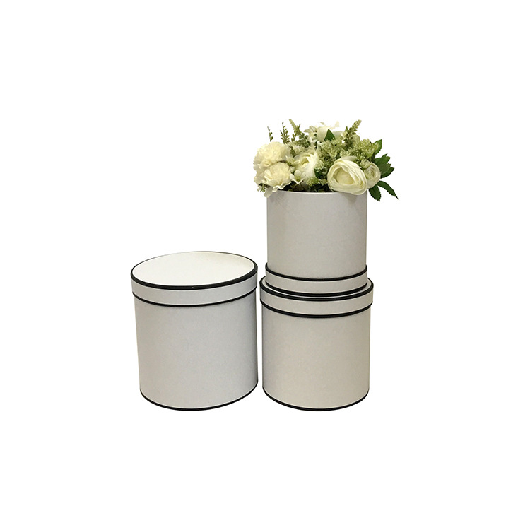 Juego de 3 Cubos Regalo Redondos Minimalistas | Cubo para Ramos de Flores | EN STOCK | Para Mayoristas de Floristería