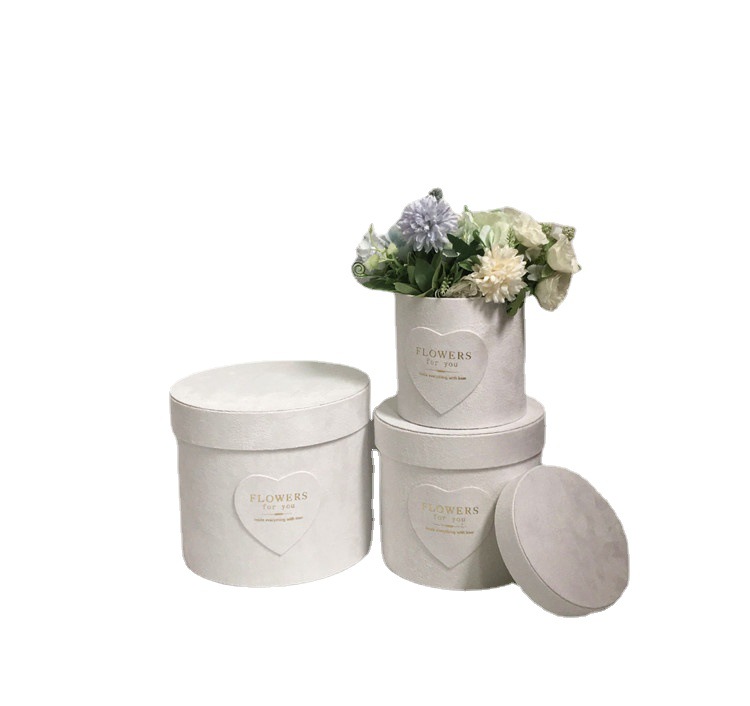 Juego de 3 Cubos Florales de Felpa Diamantada | Diseño de Lujo | EN STOCK | Para Mayoristas