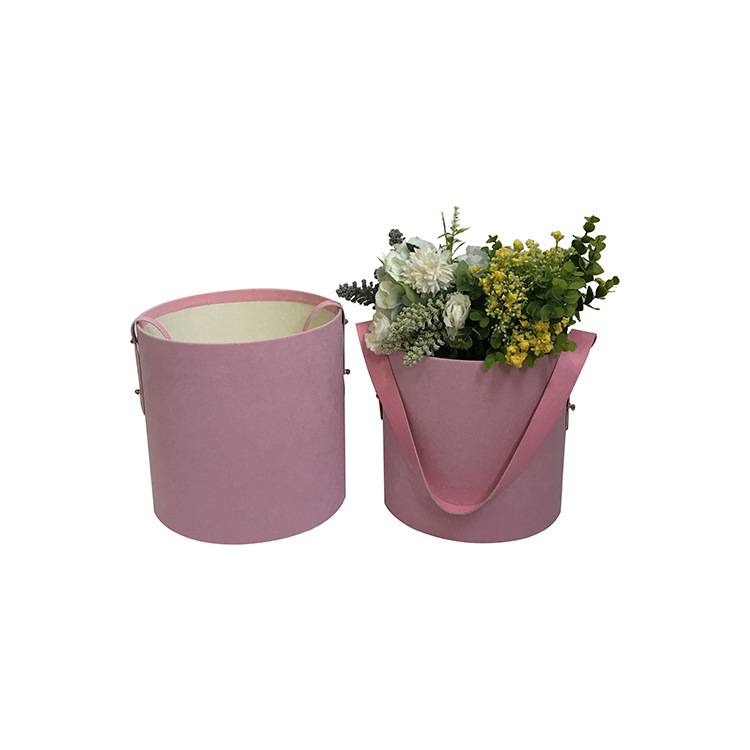 Juego de 2 Cubetas de Felpa con Asa para Flores | Diseño de Lujo | Para Mayoristas