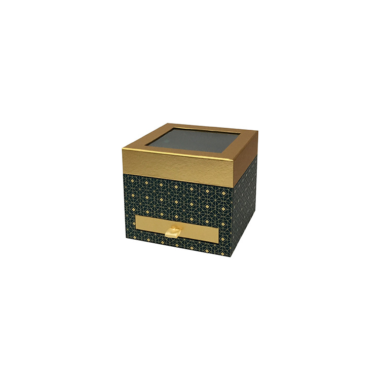 Caja Regalo con Cajón y Ventana de PVC | Diseño Cuadrado | EN STOCK | Para Mayoristas