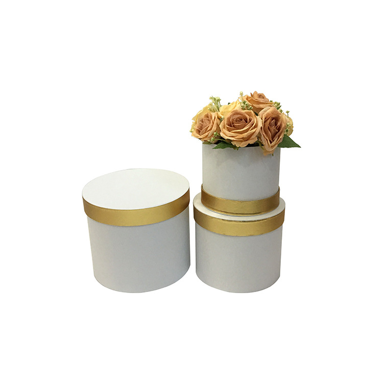 Juego de 3 Cajas Redondas para Flores | Diseño Minimalista | Para Mayoristas