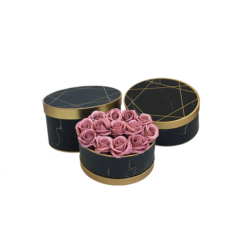 Juego de 3 Cajas Ovaladas con Estampado Mármol Dorado | EN STOCK | Para Mayoristas