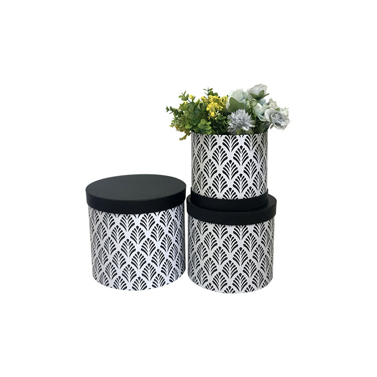 Juego de 3 Cubos Redondos con Diseño Geométrico Moderno | EN STOCK | Para Mayoristas