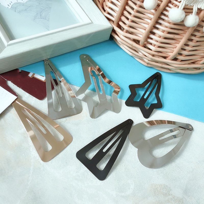 Broches BB Coreanos Premium en Forma de Lágrima - Accesorios para Cabello con Revestimiento Electrolítico