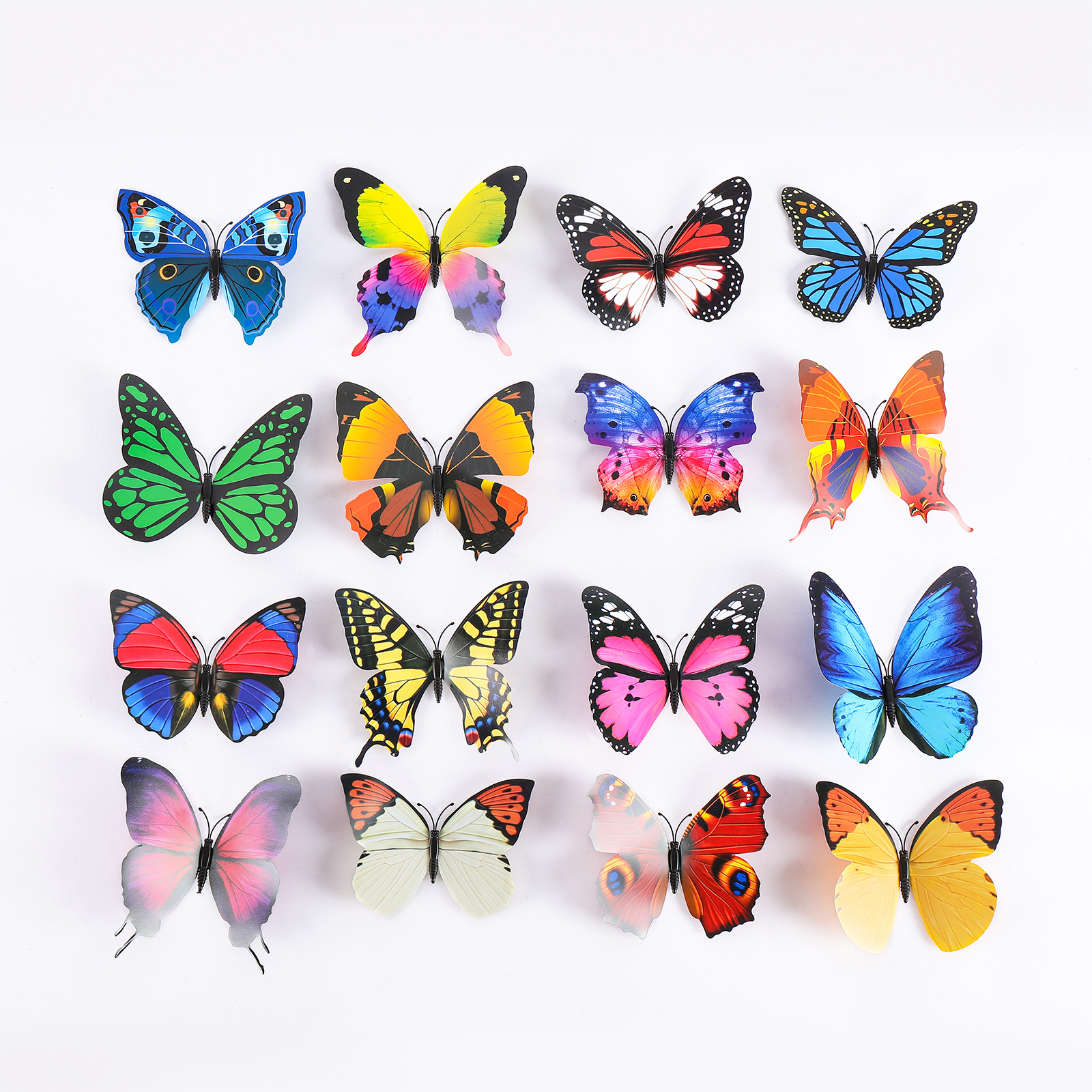 Mariposas Magnéticas 3D de una Capa para Nevera - Decoración de Hogar con PVC de Alta Calidad - Adhesivos Ultra Realistas para Superficies Metálicas - Para Mayoristas