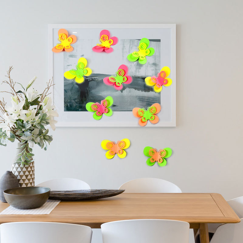 Pegatinas de Flores Coloridas para Amazon - Decoración Infantil Retro para Habitación de Niñas y Guarderías - Adhesivos de Pared con Diseño Vintage para Mayoristas