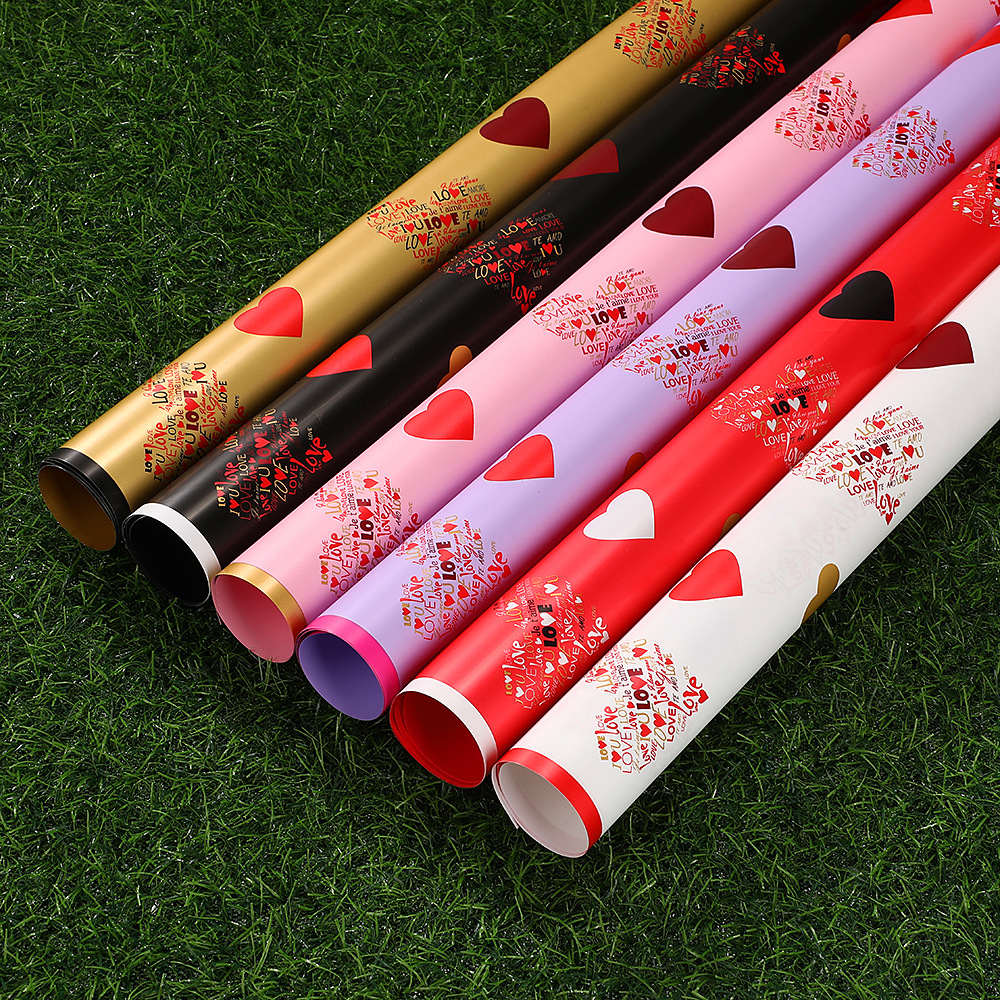 Papel para Envolver Flores 'Qixi - Amor Puro' - Diseño Temático para San Valentín Chino - Suministro Exclusivo para Mayoristas con Previsión de Temporada