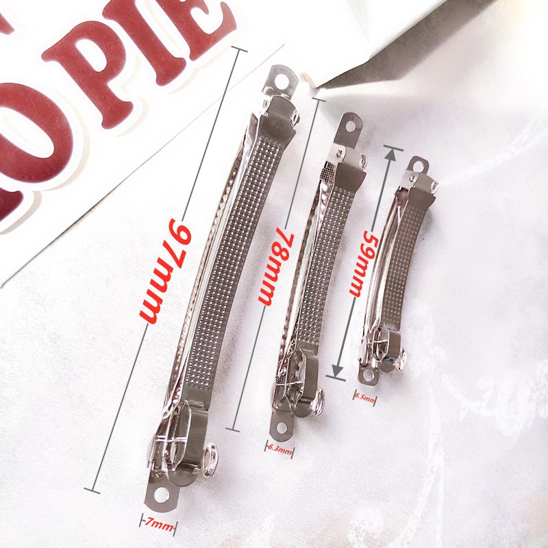 Pinzas de Resorte Profesionales de 3 Láminas - Accesorios para Cabello de Acero Inoxidable