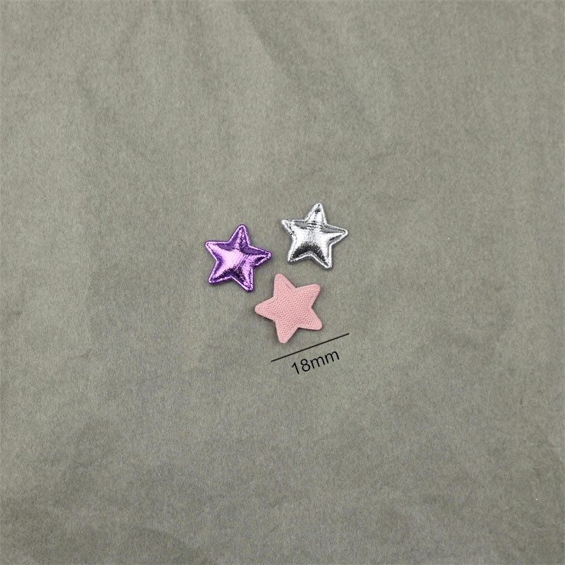 Estrellas de Tela Dorada de 1.8cm - Componentes para Decoración de Pasteles, Accesorios de Pelo y Manualidades - Proveedor Mayorista