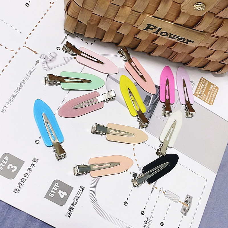 Pinzas de Pato con Pintura a Spray Colorida - Broches Antideslizantes para Flequillo con Acabado Mate 