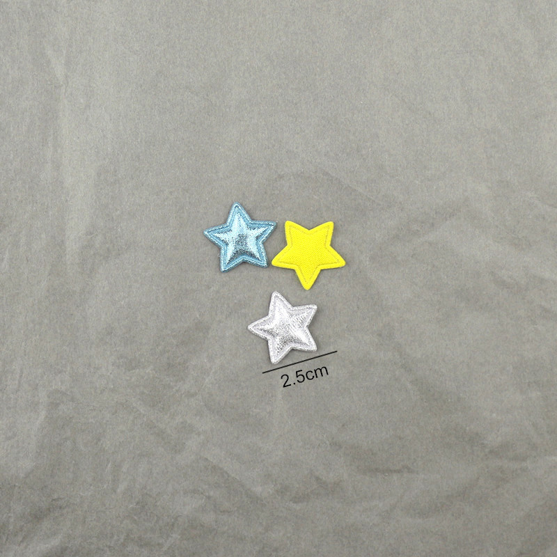 Estrellas de Pana Brillante de 2.5cm - Componentes para Fabricación de Accesorios de Pelo, Ropa y Manualidades - Proveedor Mayorista